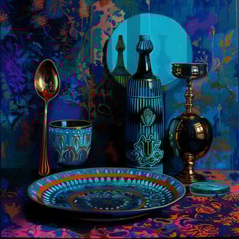 Example of an image generated using the prompt --sref 3611546012 in Midjourney with the Photography, Blue style